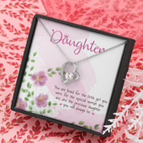 Daughter Forever Love Necklace Message Card