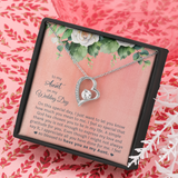 To My Aunt Forever Love Necklace Message Card