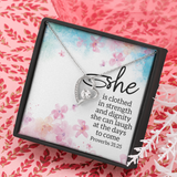 She Forever Forever Love Necklace Message Card