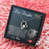 Dear Daughter Forever Love Necklace Message Card
