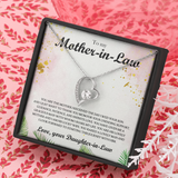 To My Mother-In-Law Forever Love Necklace Message Card