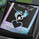 Mommy-To-Be Forever Love Necklace Message Card