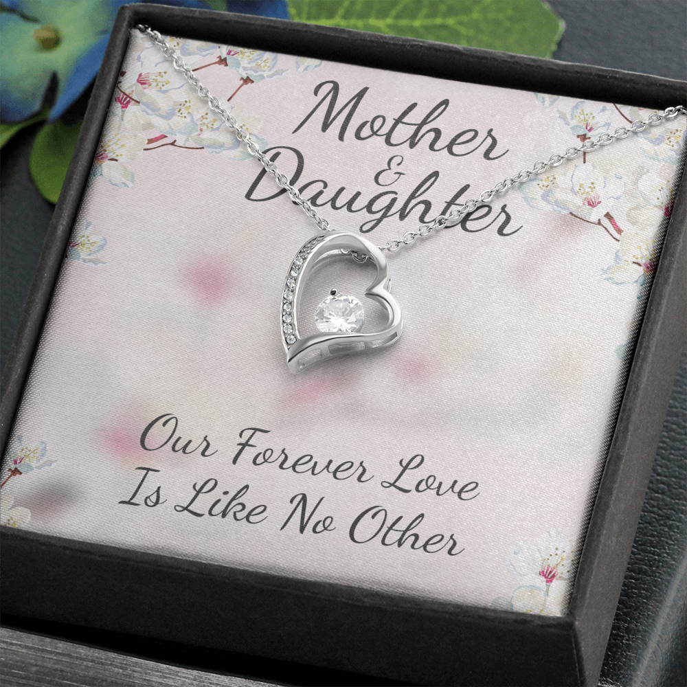 Mother & Daughter Forever Love Necklace Message Card