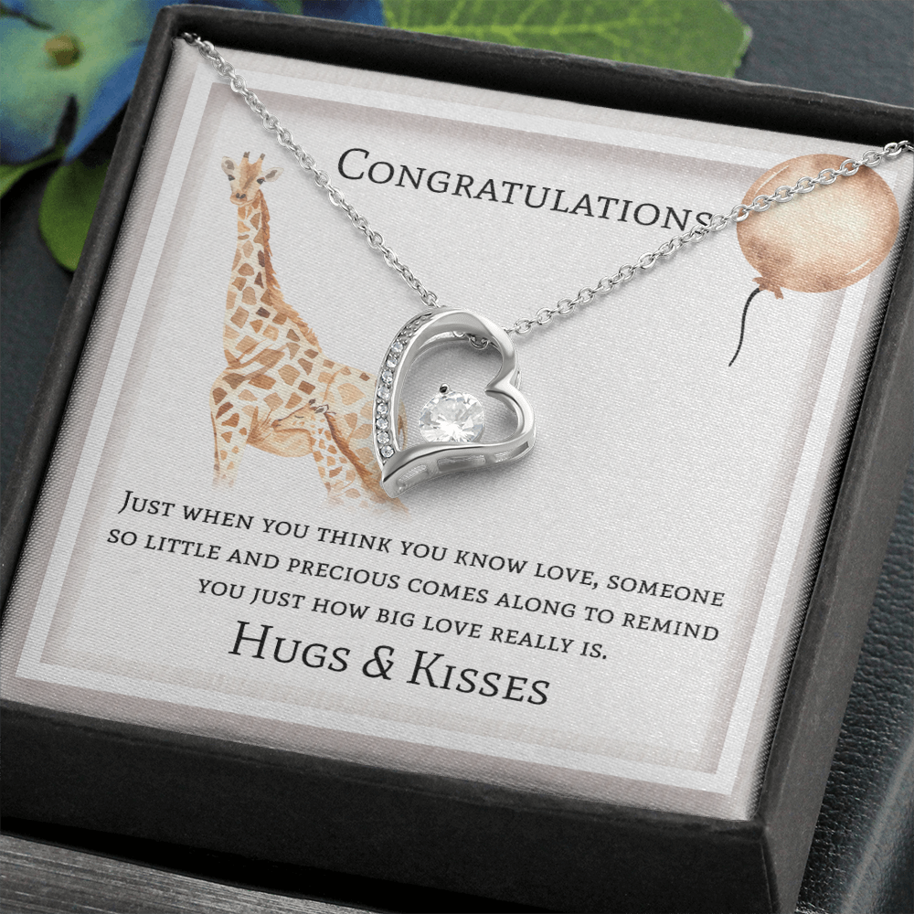 Congratulations Forever Love Necklace Message Card