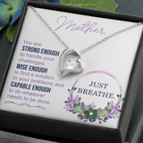 Awesome Mother Forever Love Necklace Message Card