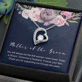 Mother of the Groom Forever Love Necklace Message Card