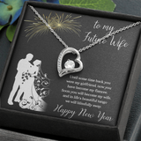 To My Future Wife Forever Love Necklace Message Card