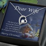 Dear Wife Forever Love Necklace Message Card