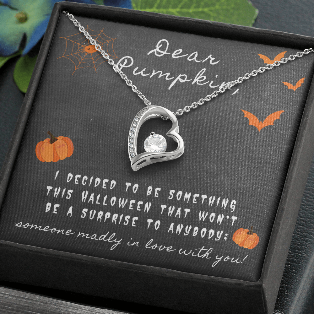 Dear Pumpkin Forever Love Necklace Message Card