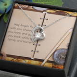 May Angels Fly Forever Love Necklace Message Card