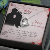 To My Beautiful Wife Forever Love Necklace Message Card