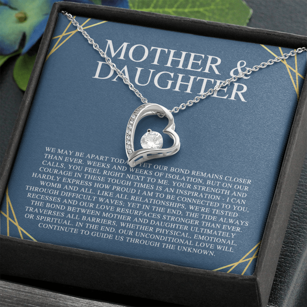 Mother & Daughter Forever Love Necklace Message Card