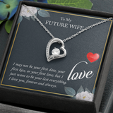 To My Future Wife Forever Love Necklace Message Card