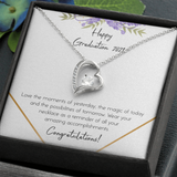 Happy Graduation Forever Love Necklace Message Card