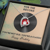 For The Record Forever Love Necklace Message Card