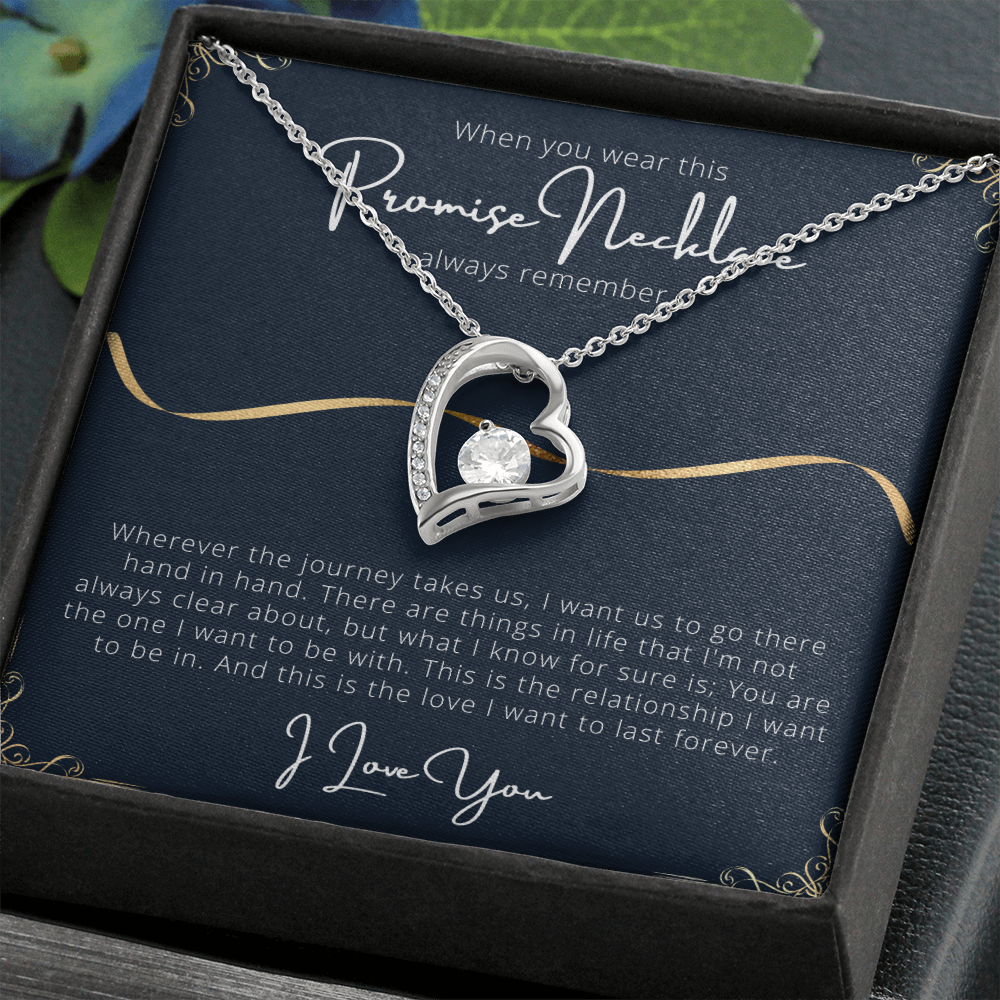 Promise Forever Love Necklace Message Card