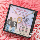 To My Soul Sister Forever Love Necklace Message Card