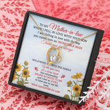 To My Mother-In-Law Forever Love Necklace Message Card