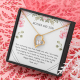 Mother and Son Forever Love Necklace Message Card