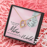 The Best Mom Forever Love Necklace Message Card