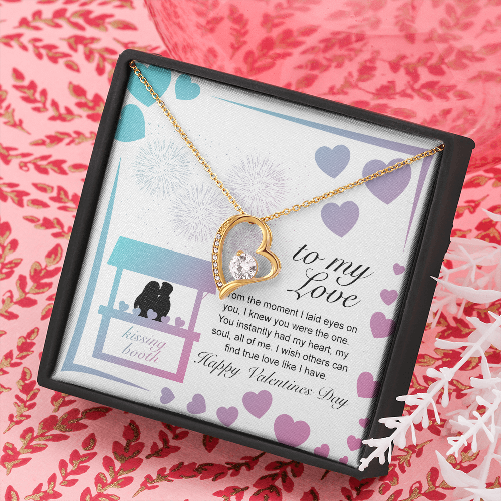 To My Love Forever Love Necklace Message Card