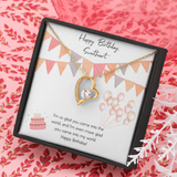 Happy Birthday Sweetheart Forever Love Necklace Message Card