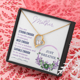Awesome Mother Forever Love Necklace Message Card