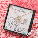To My Special Someone Forever Love Necklace Message Card