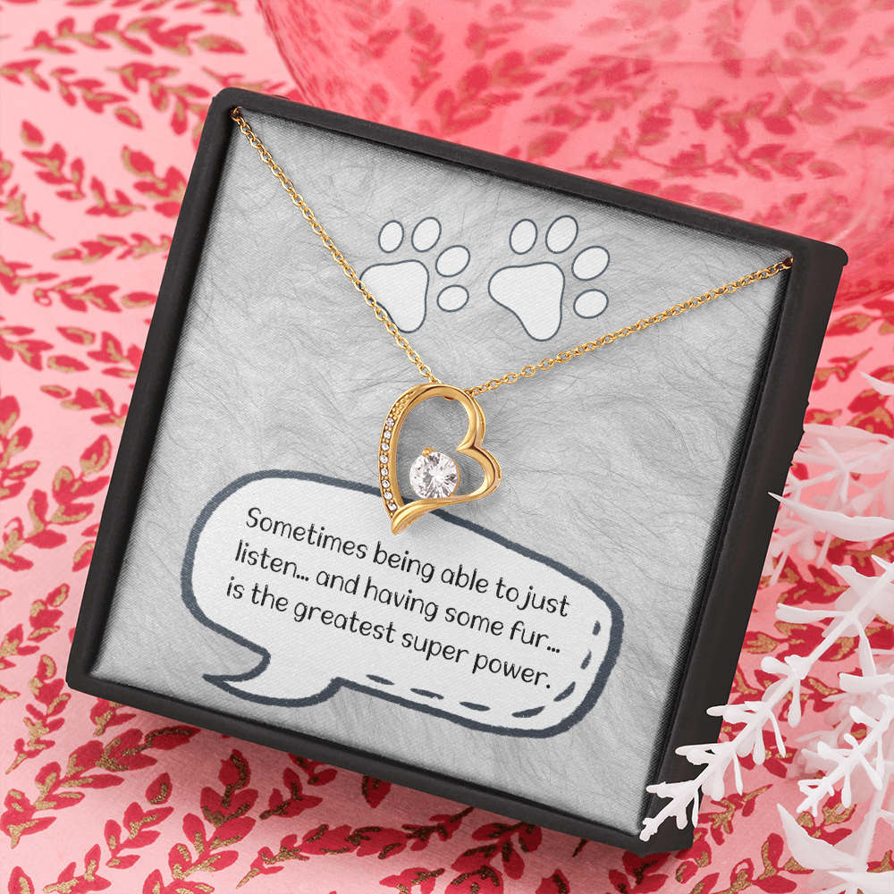 Paw Forever Love Necklace Message Card
