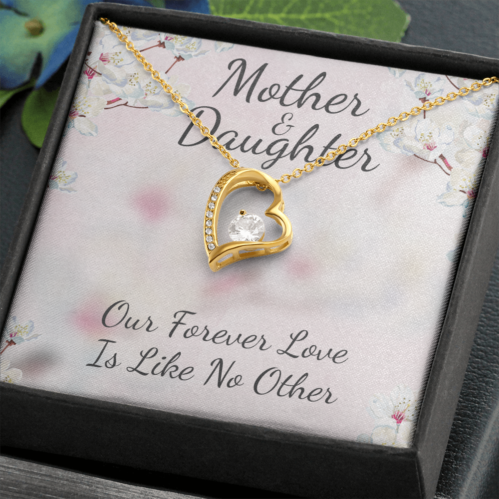 Mother & Daughter Forever Love Necklace Message Card