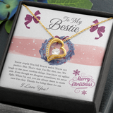 To My Bestie Forever Love Necklace Message Card