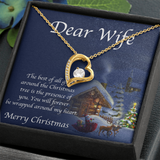 Dear Wife Forever Love Necklace Message Card