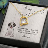 Dog Mommy Forever Love Necklace Message Card