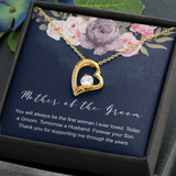 Mother of the Groom Forever Love Necklace Message Card