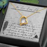 To The Love Of My Life Forever Love Necklace Message Card