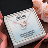To A Very Special Person Interlocking Heart Necklace Message Card