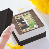 Awesome Dad Of The Year Cross Necklace Message Card