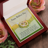 Happy Mother's Day Double Hearts Necklace Message Card