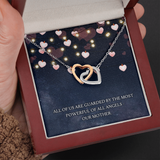 Our Mother Interlocking Heart Necklace Message Card
