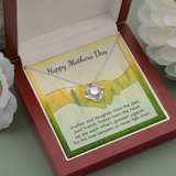 Happy Mother's Day Love Knot Necklace Message Card