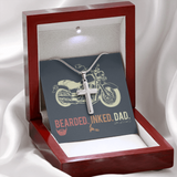 Awesome Dad Cross Necklace Message Card